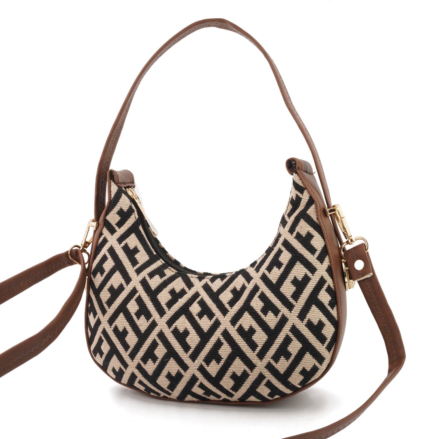 Retro Print Hobo Sling Bag