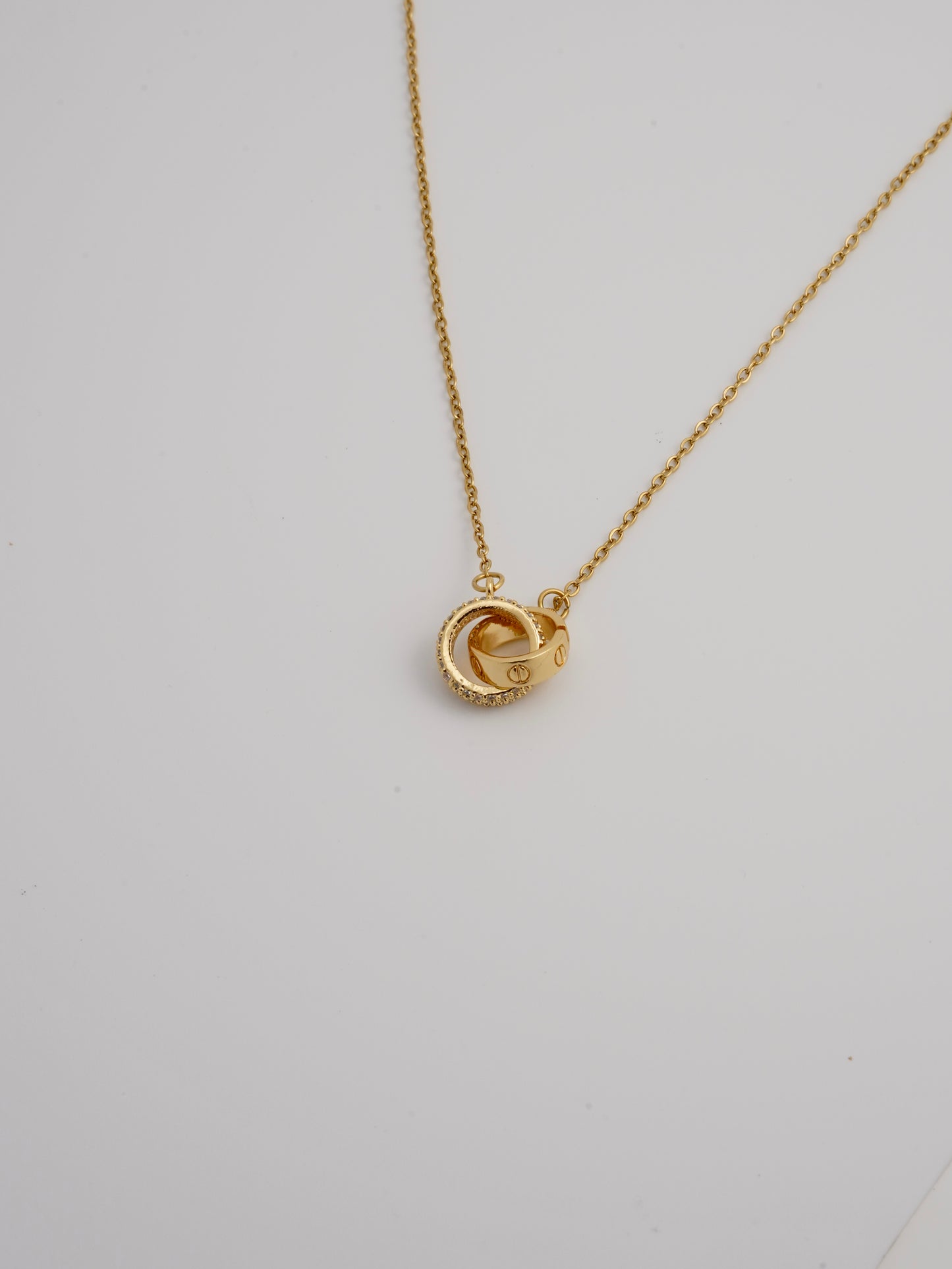 Eternal Dual Ring Necklace