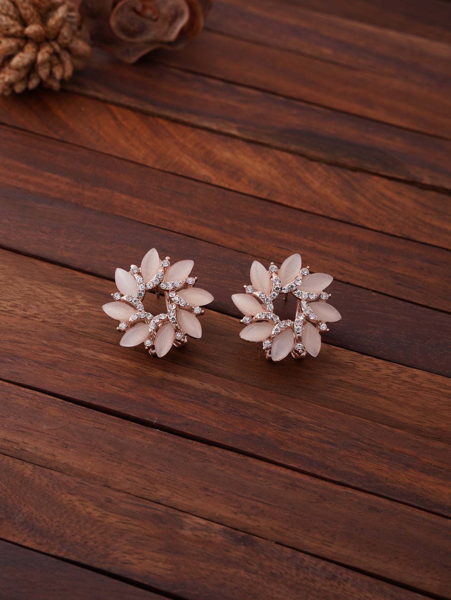 Floral Designer Stud Earrings