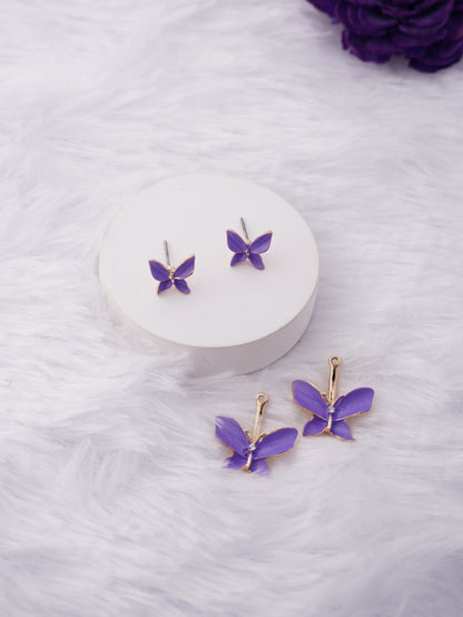 Twin Butterfly Stud Earrings