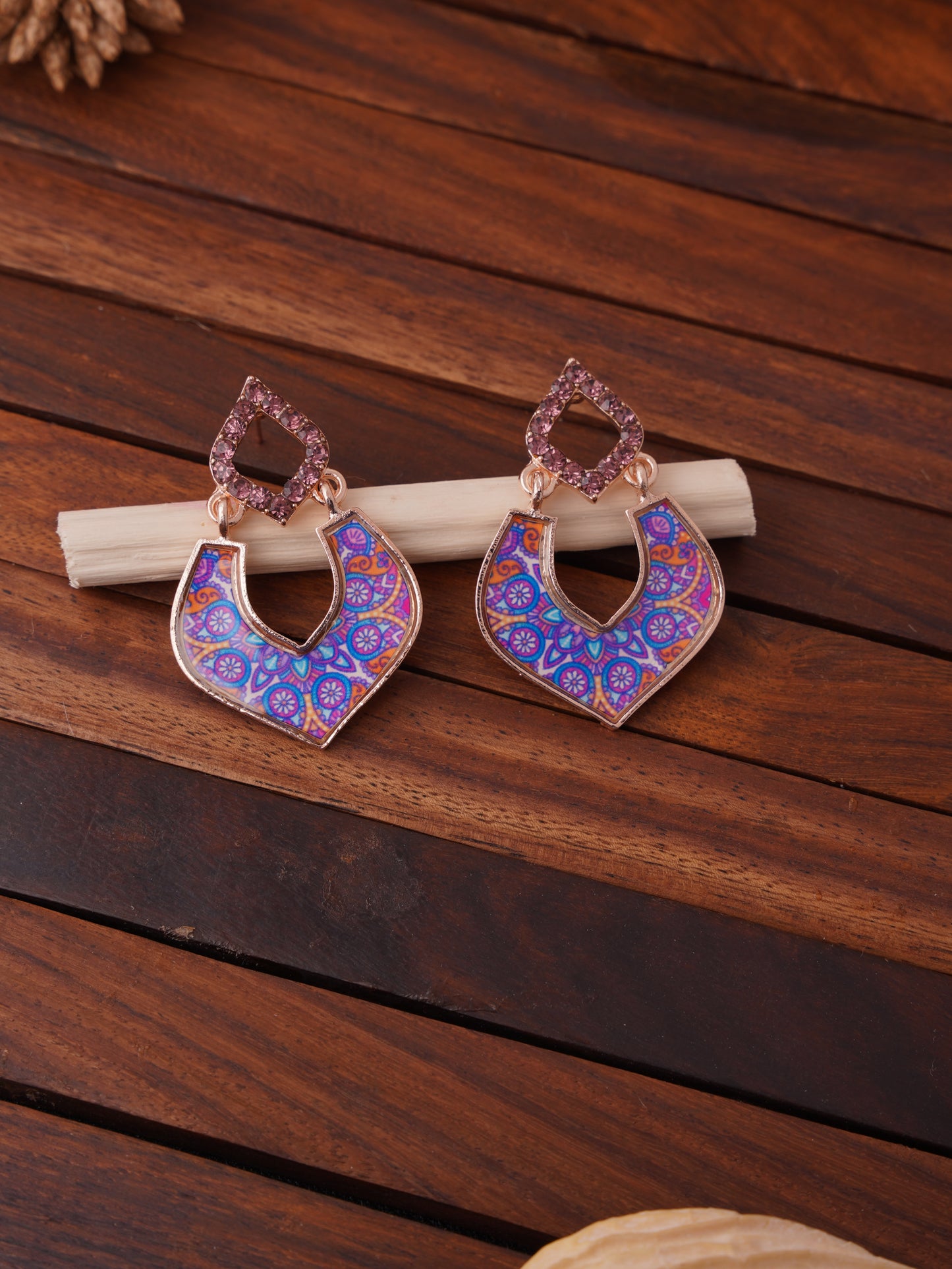 Bohemian Style Geometric Drop Earrings