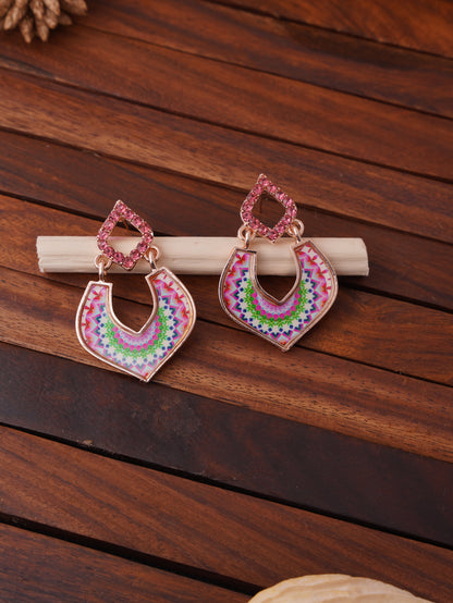 Bohemian Style Geometric Drop Earrings