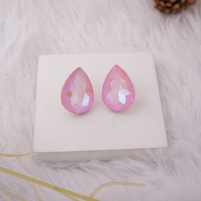 Elegant Designer Stud Earrings – Bold Gemstone Design