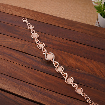 Elegant Wave Link Bracelet