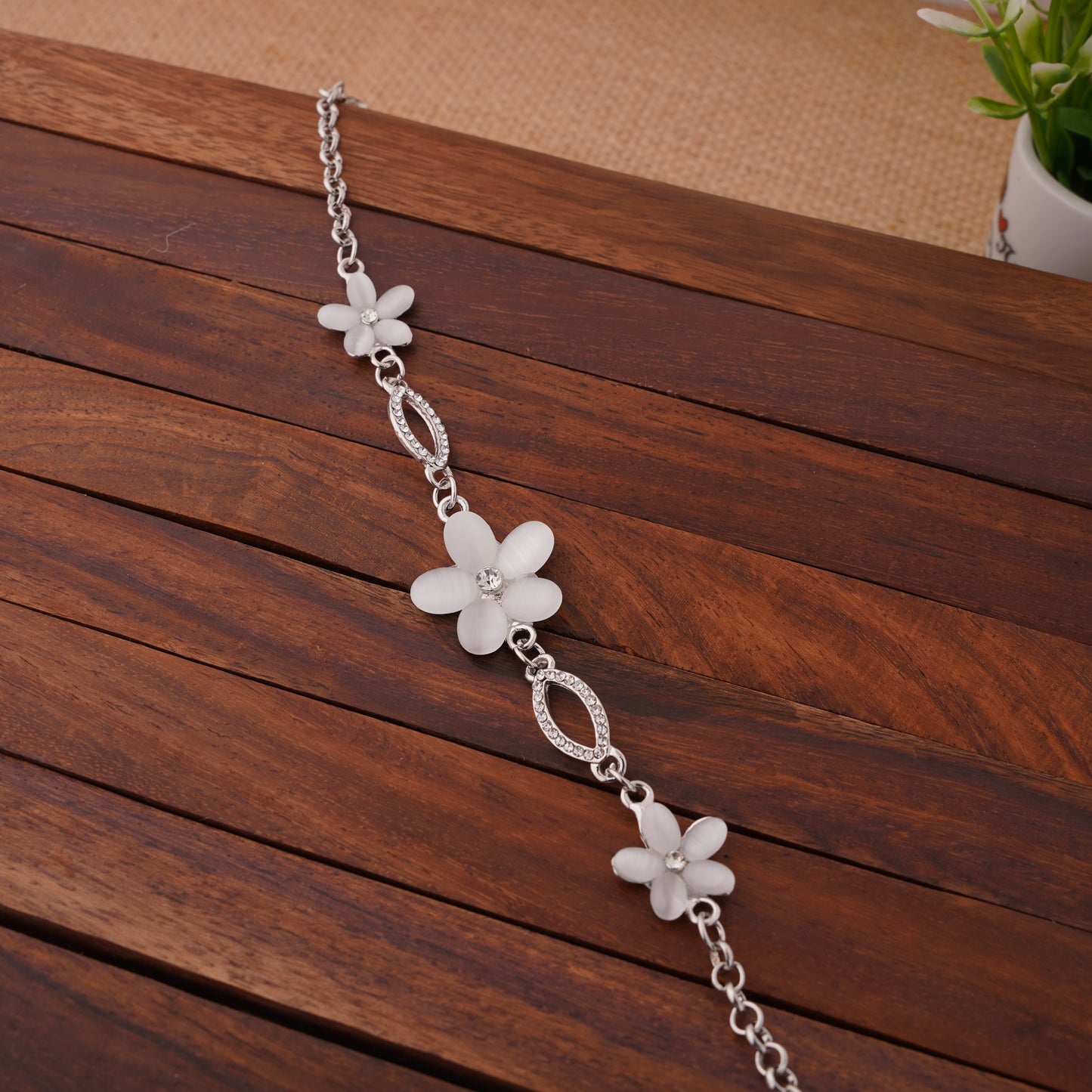 Floral Charm Bracelet