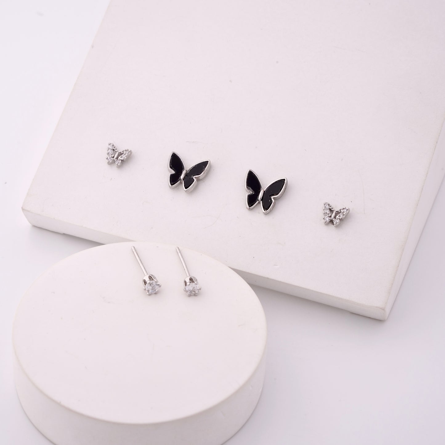 Butterfly Charm Earring Set