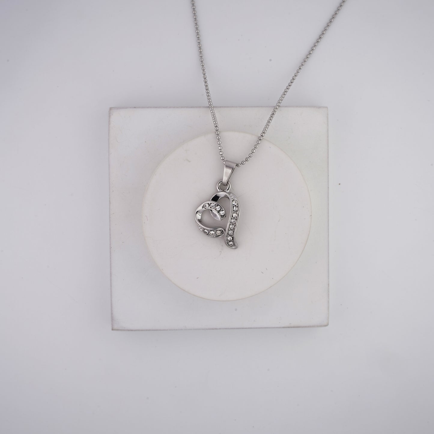 Heart Twist Pendant Necklace