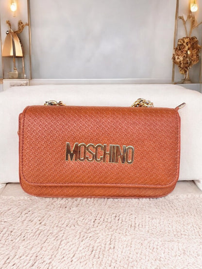 Moschino Purse with Gold Chain