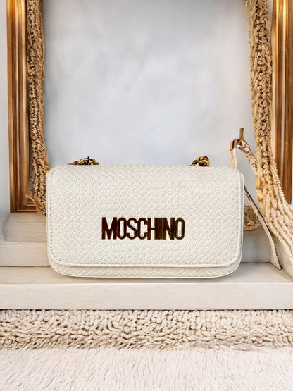 Moschino Purse with Gold Chain