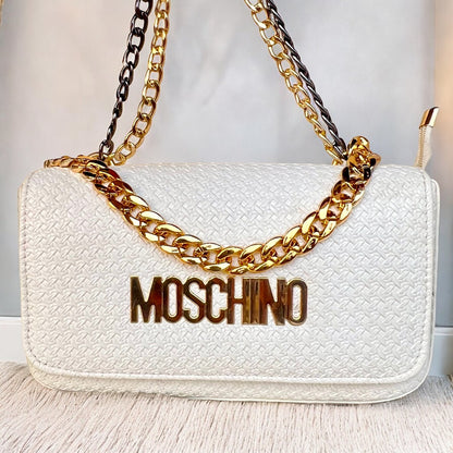 Moschino Purse with Gold Chain