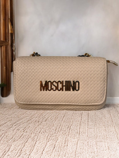 Moschino Purse with Gold Chain