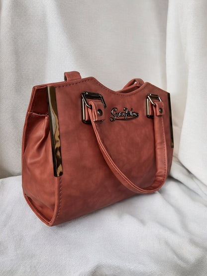 Spacious Shoulder Bag with Textured Detail